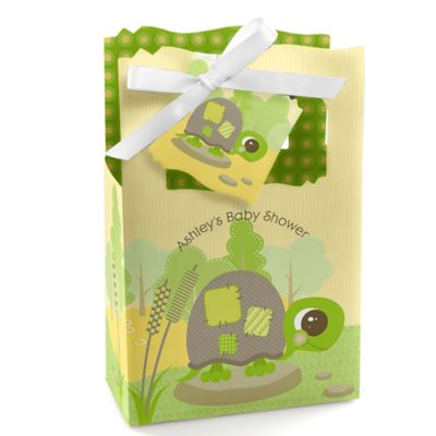 Baby Turtle - Personalized Baby Shower Favor Boxes 
