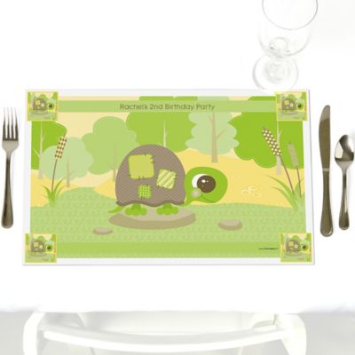 Turtle - Personalized Birthday Party Placemats