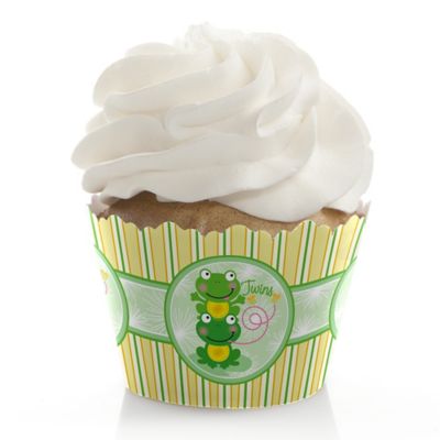 Twin Froggy Frogs - Baby Shower Cupcake Wrappers