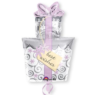 Best Wishes Wedding Cake - Bridal Shower Mylar Balloon