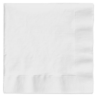 White - Baby Shower Luncheon Napkins - 50 ct