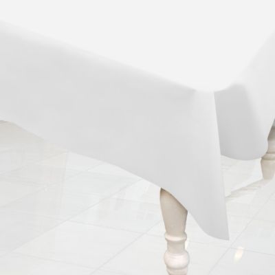 White - Birthday Party Plastic Tablecovers