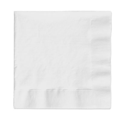 White - Bridal Shower Beverage Napkins - 50 ct