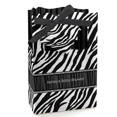 Zebra - Personalized Baby Shower Favor Boxes