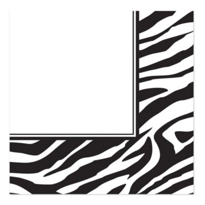 Zebra - Baby Shower Luncheon Napkins - 16 ct