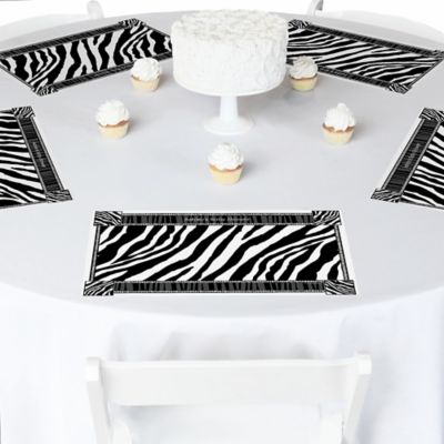 Zebra - Personalized Baby Shower Placemats