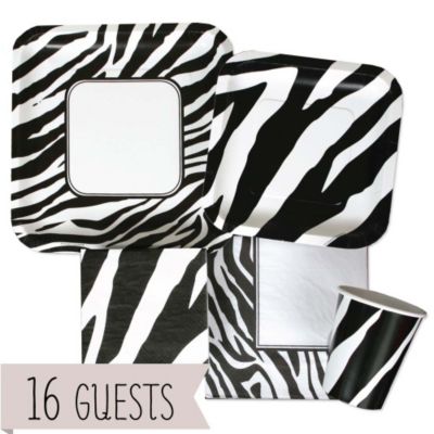 Zebra - Birthday Party 16 Big Dot Bundle