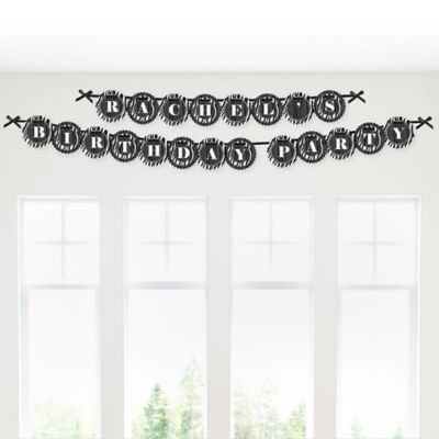Zebra - Personalized Birthday Party Garland Letter Banner