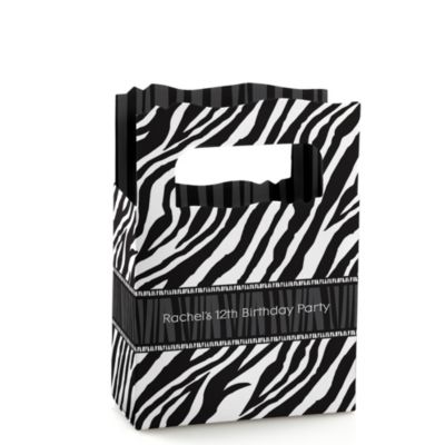Zebra - Personalized Birthday Party Mini Favor Boxes