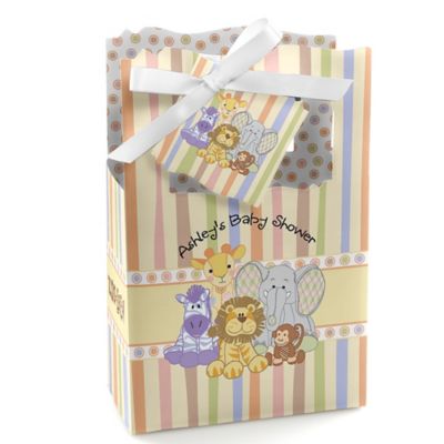Zoo Crew - Personalized Baby Shower Favor Boxes