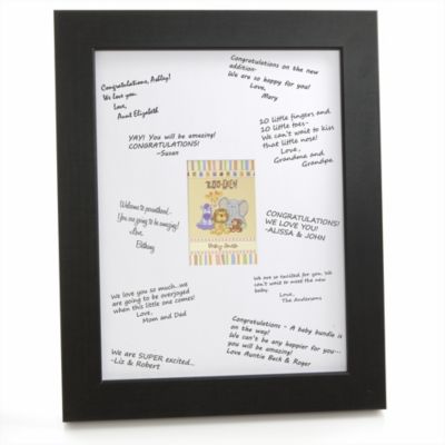 Zoo Crew - Personalized Baby Shower Signature Mat Gift