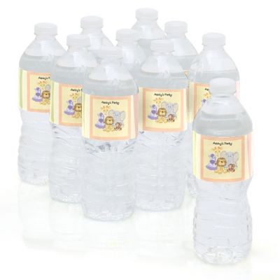 Zoo Crew - Personalized Baby Shower Water Bottle Label Favors