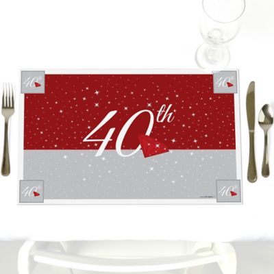 40th Anniversary Party Table Decorations Wedding Anniversary