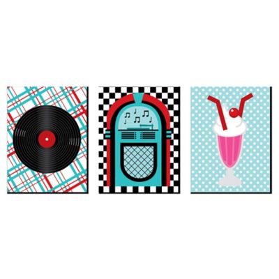 50 S Sock Hop 1950s Wall Art Room Decor And Rock N Roll Themed