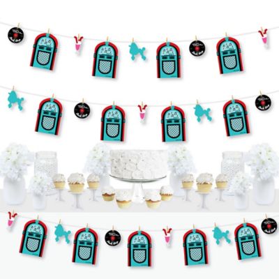 50 S Sock Hop 1950s Rock N Roll Party Diy Decorations