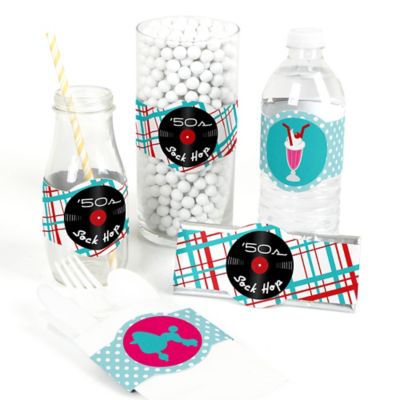 50 S Sock Hop Diy Party Supplies 1950s Rock N Roll Party Diy