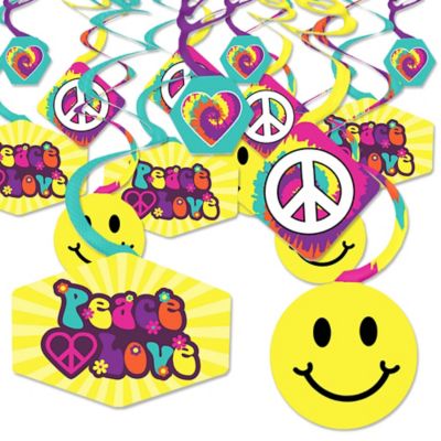 60 S Hippie 1960s Groovy Party Hanging Decor Party Decoration