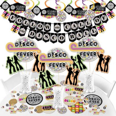 70 S Disco 1970s Disco Fever Party Supplies Banner Decoration