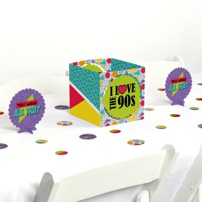 90 S Throwback 1990s Party Centerpiece And Table Decoration Kit