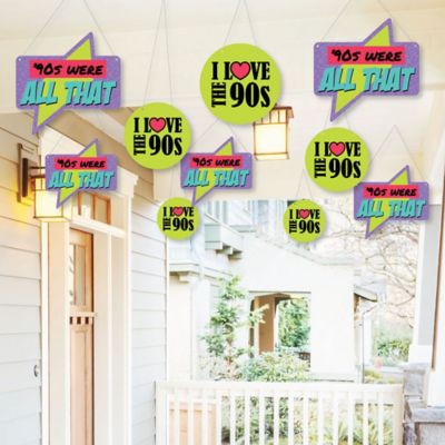 Hanging 90 S Throwback Outdoor 1990s Party Hanging Porch And
