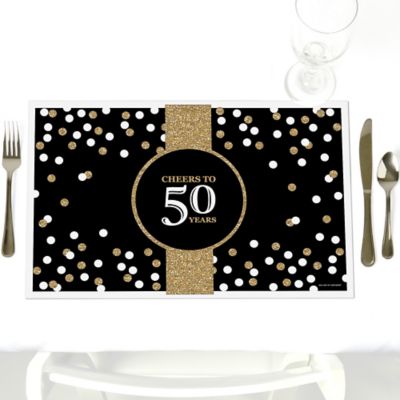 Adult 50th Birthday Gold Party Table Decorations Birthday