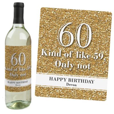 Adult 60th Birthday Gold Custom Decorations For Women And Men