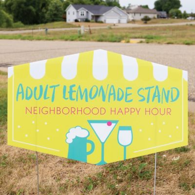 Adult Lemonade Stand 2 Neighborhood Party Arrows And 1 Happy