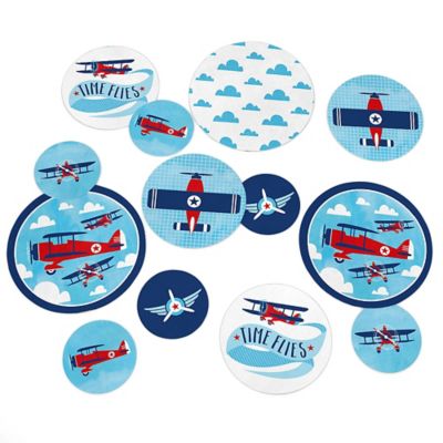 Taking Flight Airplane Vintage Plane Baby Shower Or Birthday