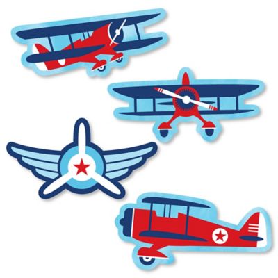 Taking Flight Airplane Diy Shaped Vintage Plane Baby Shower Or