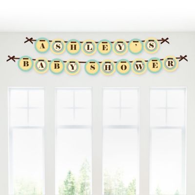 alphabet personalized baby shower garland letter banners
