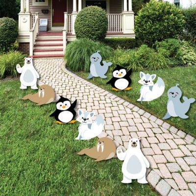 Arctic Polar Animals Polar Bear Seal Penguin Walrus And