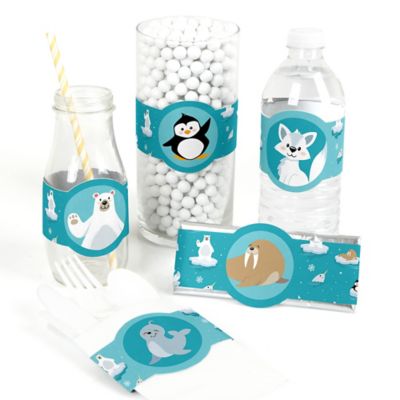 Arctic Polar Animals Diy Party Supplies Winter Baby Shower Or
