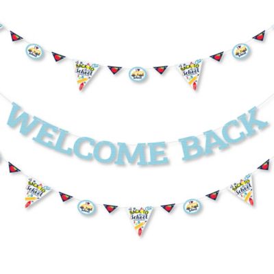 Back To School First Day Of School Classroom Letter Banner