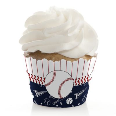 Batter Up Baseball Baby Shower Decorations Party Cupcake