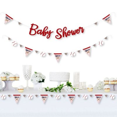 Batter Up Baseball Baby Shower Letter Banner Decoration 36