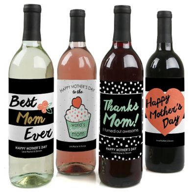 Best Mom Ever Wine Bottle Label Gifts for Mom