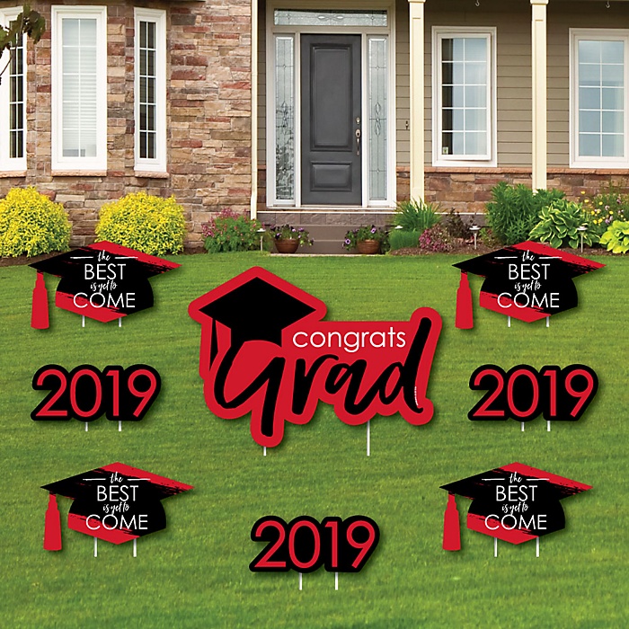 Red Grad - Best is Yet to Come - Yard Sign & Outdoor Lawn Decorations ...