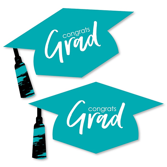 Teal Grad Best Is Yet To Come Graduation Hat Decorations Diy Large
