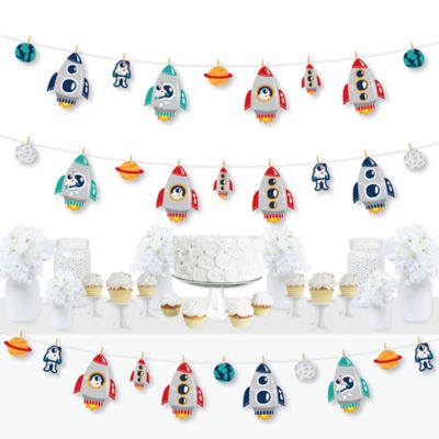 Blast Off To Outer Space Rocket Ship Baby Shower Or Birthday