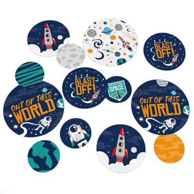 Blast Off To Outer Space Rocket Ship Baby Shower Or Birthday