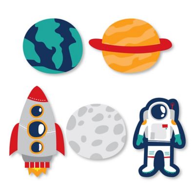 Blast Off To Outer Space Diy Shaped Rocket Ship Baby Shower Or