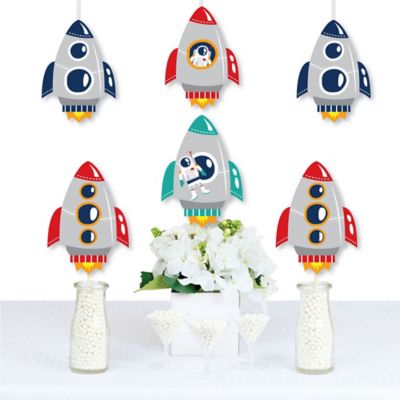 Blast Off To Outer Space Decorations Diy Rocket Ship Baby Shower