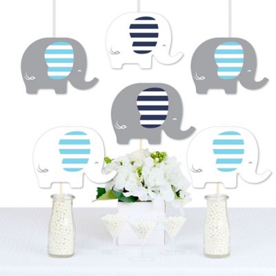 Blue Elephant Decorations Diy Boy Baby Shower Or Birthday Party