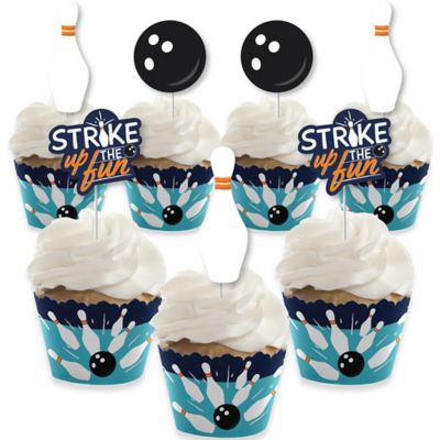 Strike Up The Fun Bowling Cupcake Decoration Birthday Party