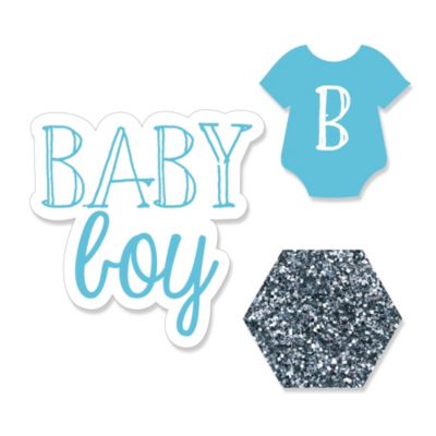 Baby Boy - DIY Shaped Party Paper Cut-Outs | BigDotOfHappiness.com