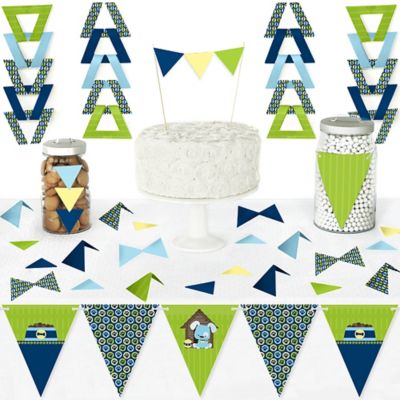 Boy Puppy Dog Diy Pennant Banner Decorations Baby Shower Or
