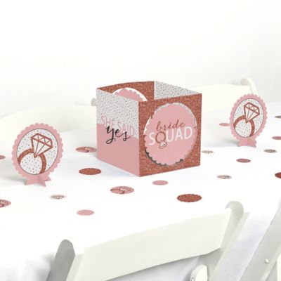 Bride Squad Rose Gold Bridal Shower Or Bachelorette Party