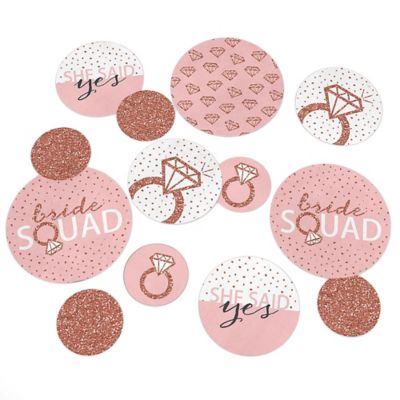 Bride Squad Rose Gold Bridal Shower Or Bachelorette Party Giant