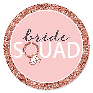 Bride Squad Rose Gold Bridal Shower Or Bachelorette Theme