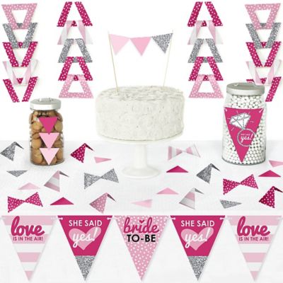 Bride To Be Diy Pennant Banner Decorations Bridal Shower Or